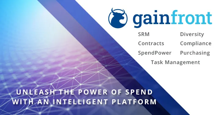 Gainfront Supplier Portal profile screen